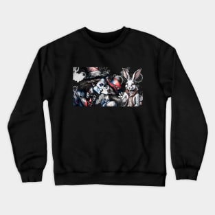 Mad Hatter kisses Alice Crewneck Sweatshirt